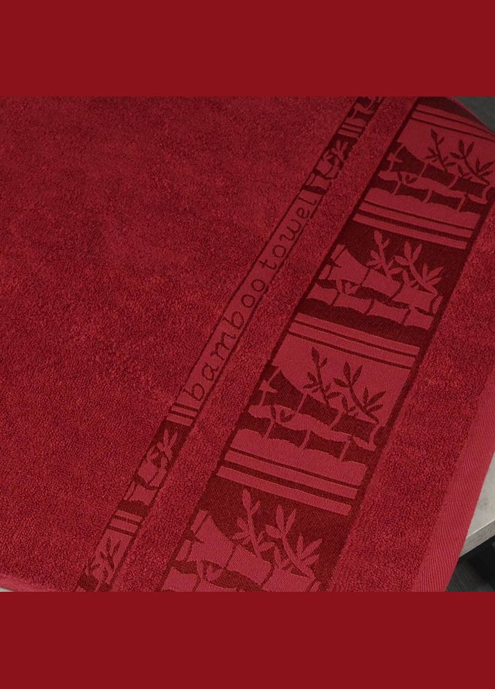 GM Textile махровое полотенце для сауны 70х140см bamboon 450г/м2 (красный) комбинированный производство -