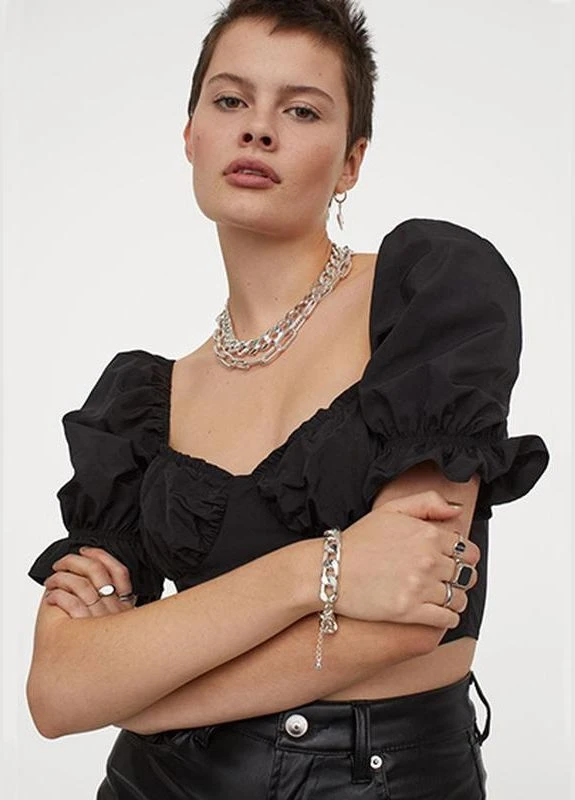 Топ лето,черный, Divided H&M (258718726)