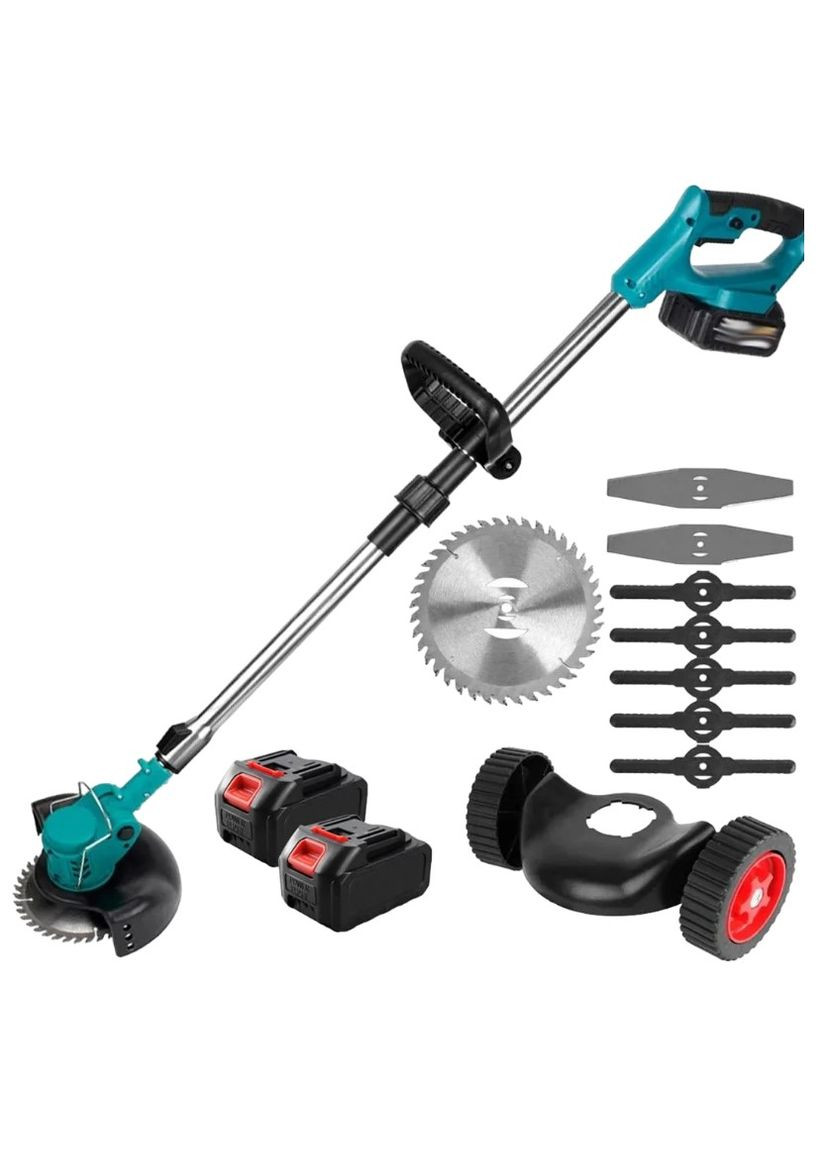 Тример акумуляторний газонокосарка на коліщатках 48В 2000 мА з насадками 2 акб (2104618607) No Brand (344465698)