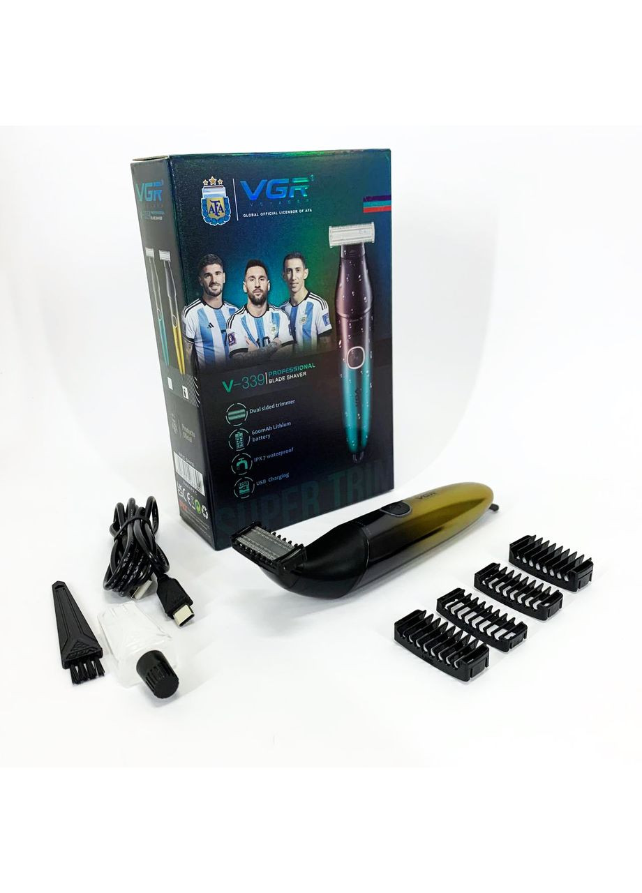 Бритва-триммер для стрижки бороды и усов V-339 GOLD VGR (364664291)