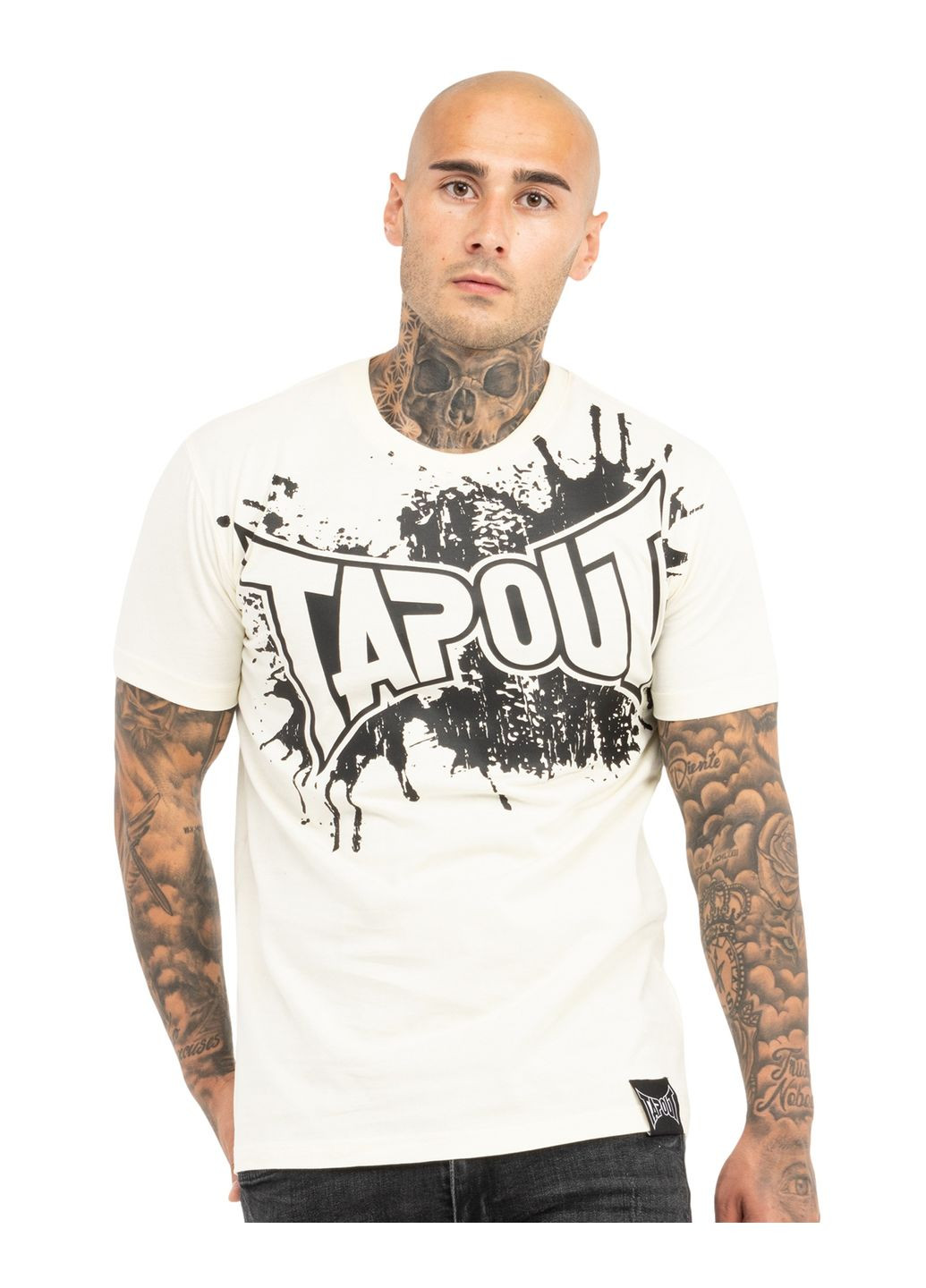 Светло-бежевая футболка Tapout SPLASHED