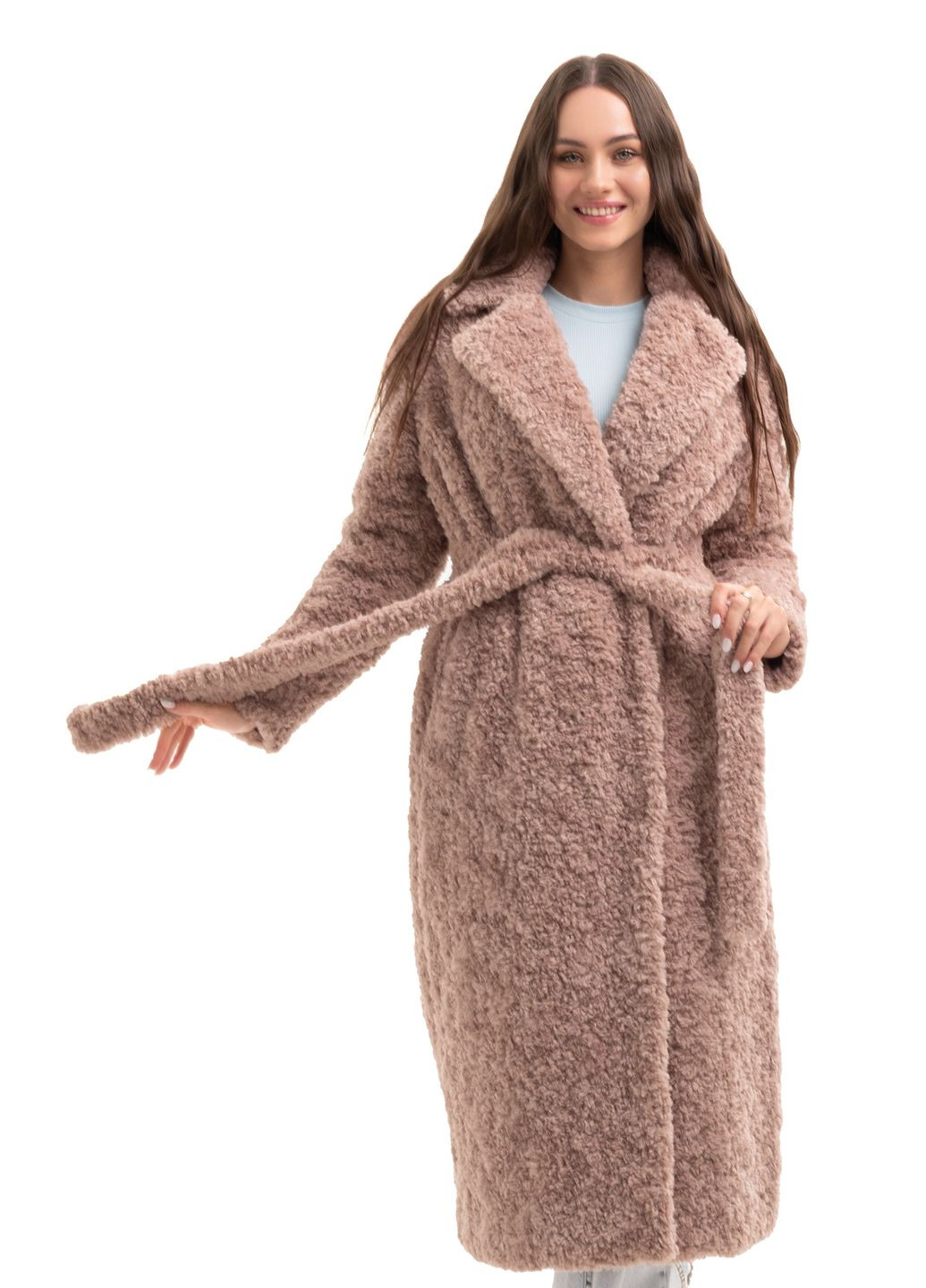 Шуба Мэдди пудра (барашек) Emass (265392073)