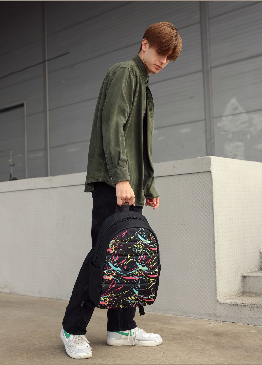 Рюкзак Zard LRT чорний тканевий Sambag (325399305)