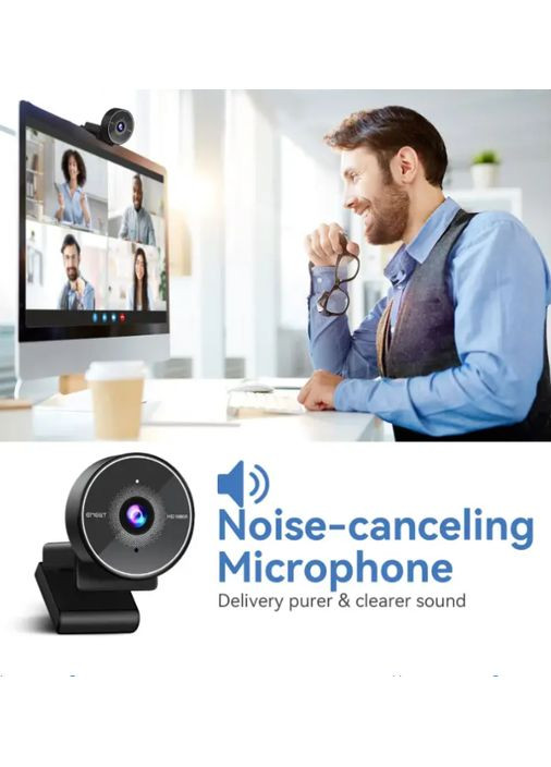 Веб камера з мікрофоном 1080 FullHD No Brand (293850435)