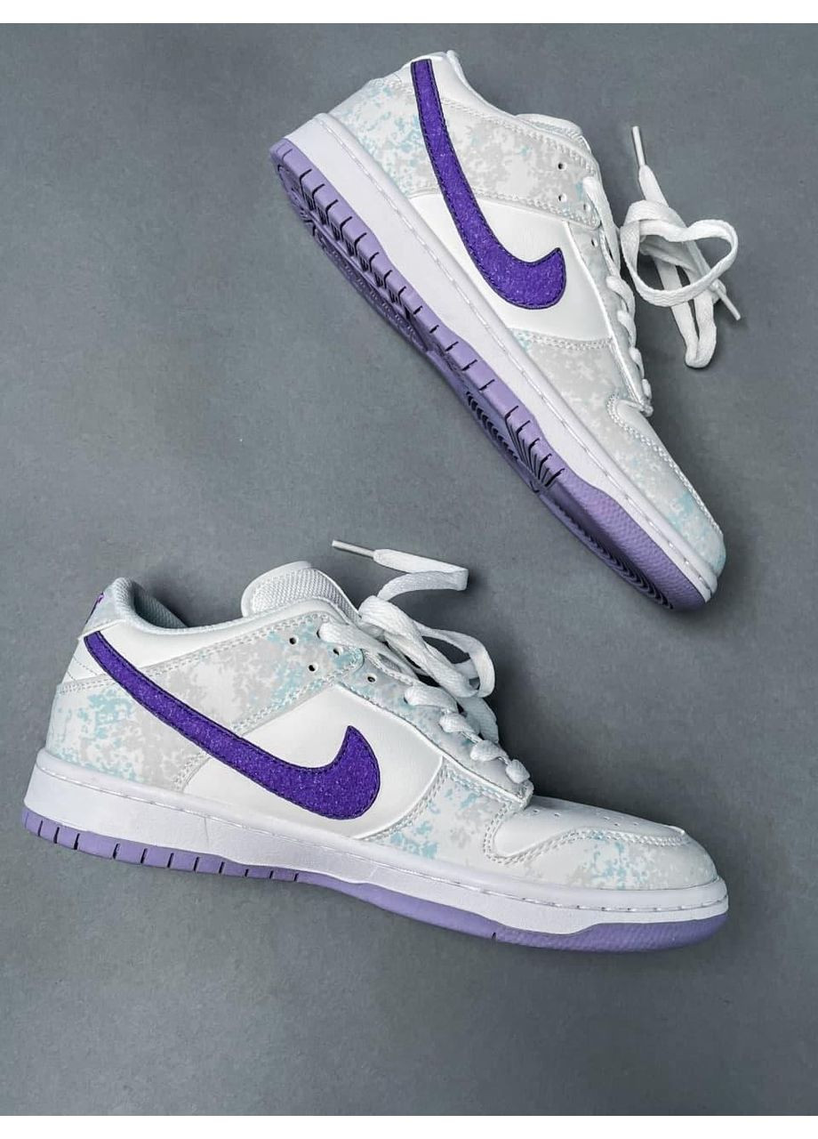 Білі Осінні кросівки чоловічі nike dunk dunk low purple pulse найк сб данк No Brand