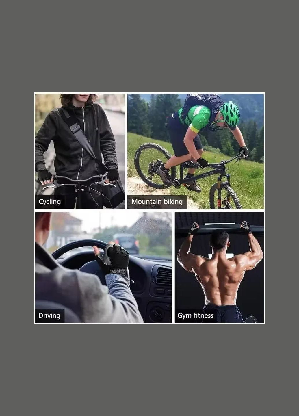 Рукавиці для тренажерного залу без пальців протиковзкі Huvai Black No Brand (369944014)