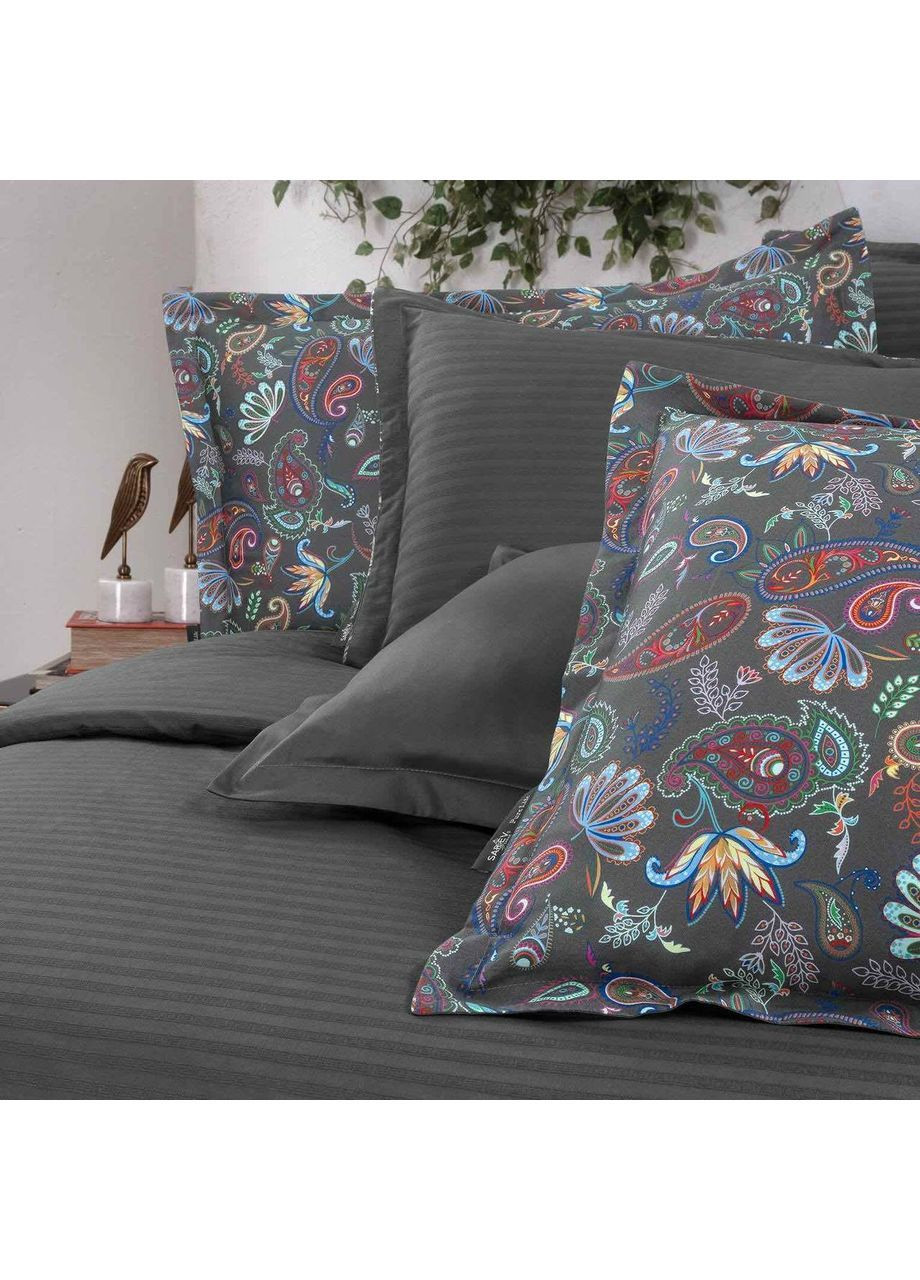 Постельное белье Tirol gri сатин digital евро Sarev (369369724)