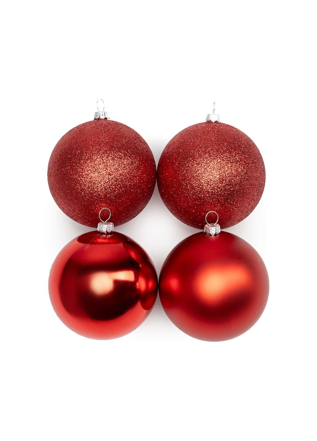 Набор шариков для елки цвет красный ЦБ-00238252 No Brand (282924388)