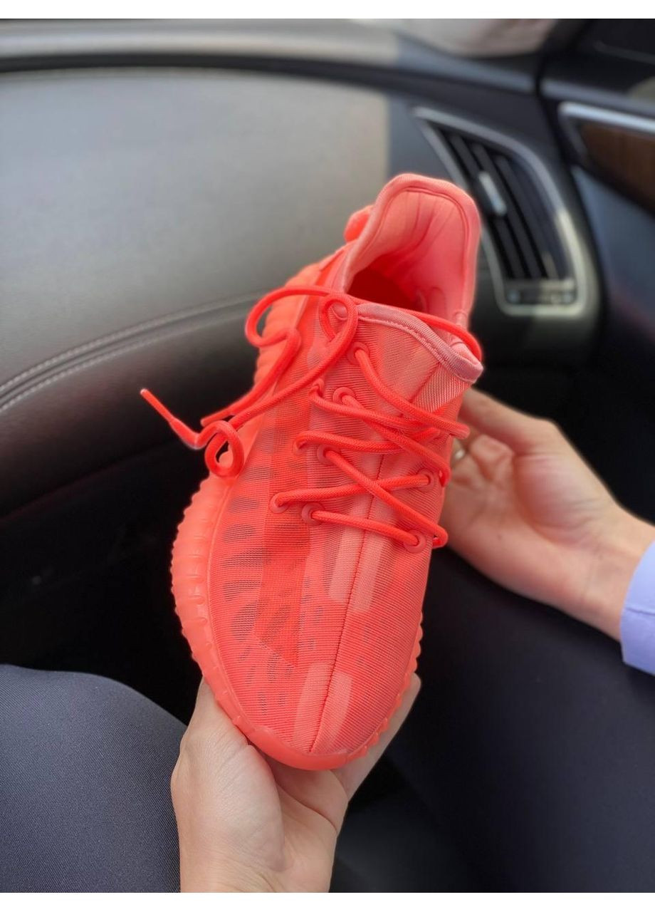 Оранжевые демисезонные кроссовки мужские adidas yeezy boost 350 orange адидас изи буст No Brand