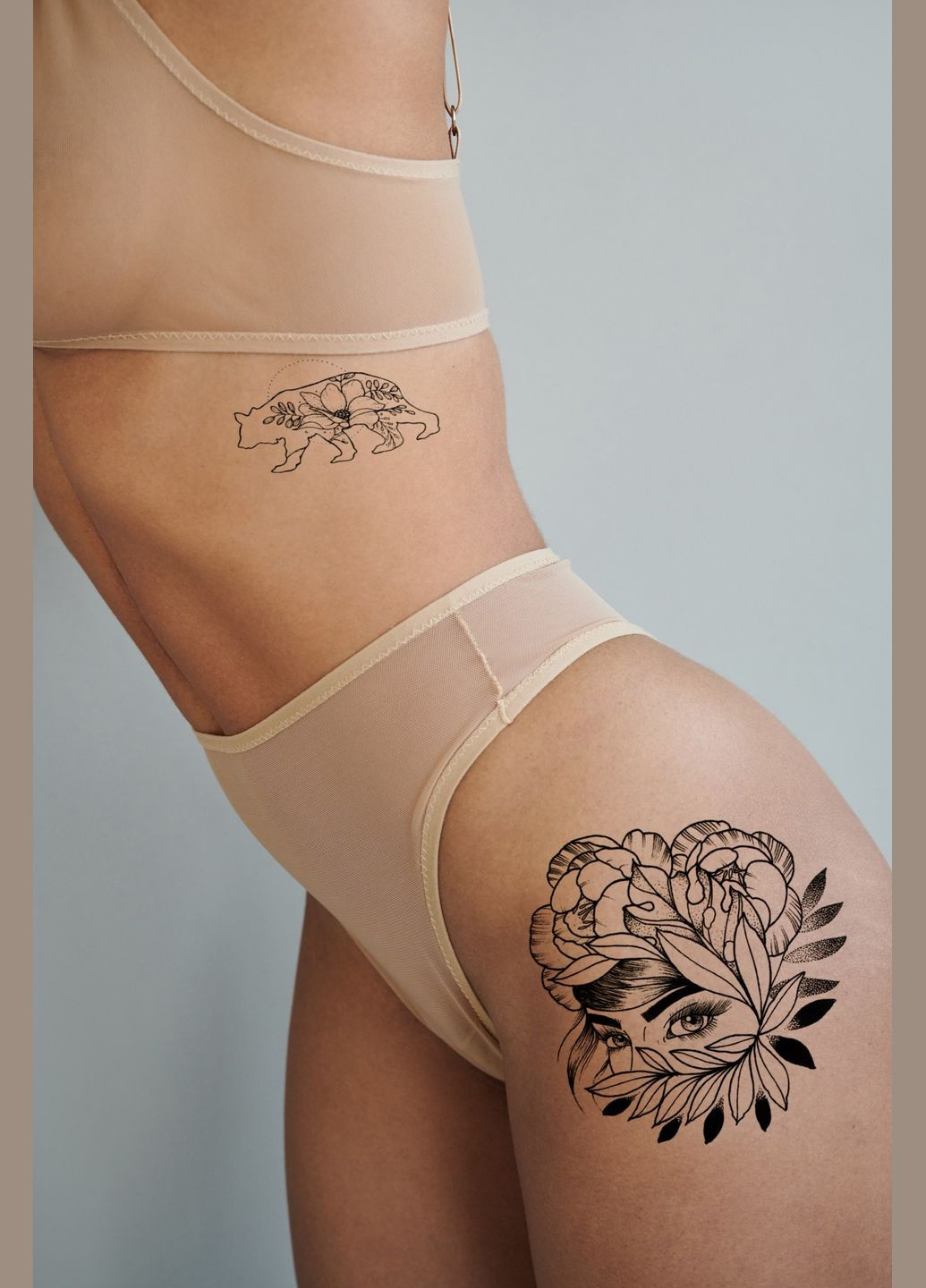 Временная водостойкая тату "Взгляд" No Brand (312538045)