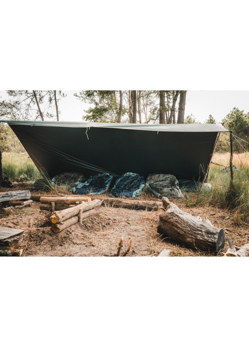 Намет Брезент Тент 4 х 4 м Водонепроникна Олива Solognac (348117421)