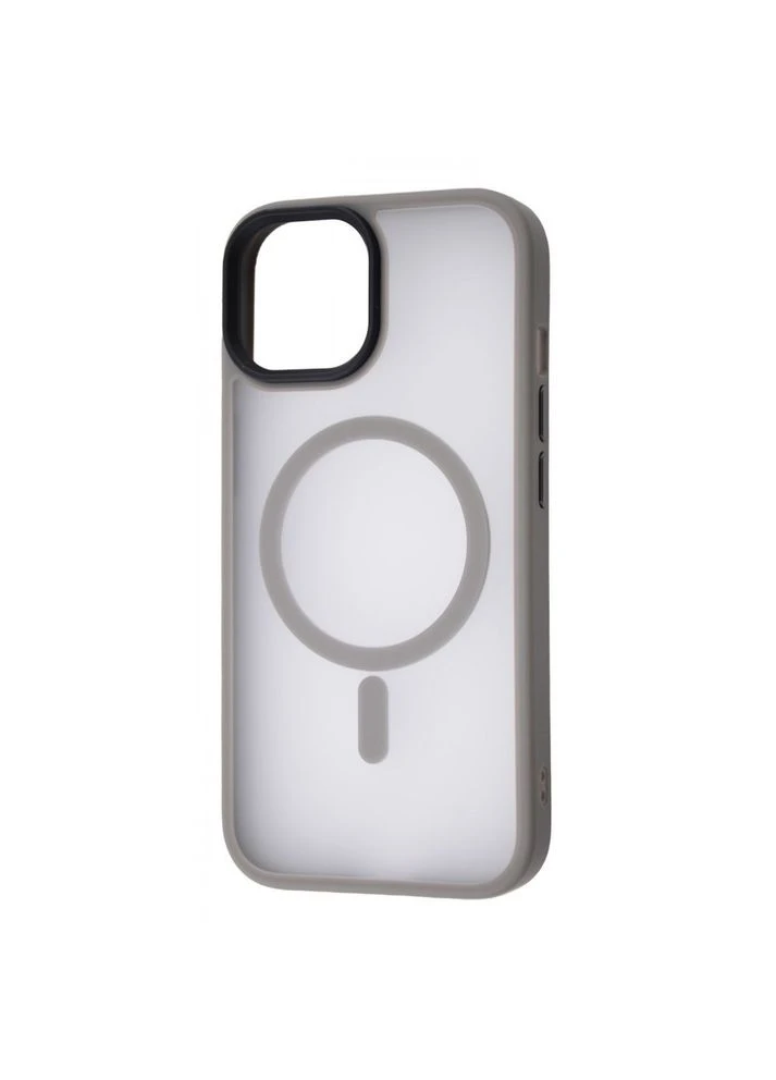 Чохол Matte Insane Case with Magnetic Ring для iPhone 15 Pro Gray Wave (379691011)