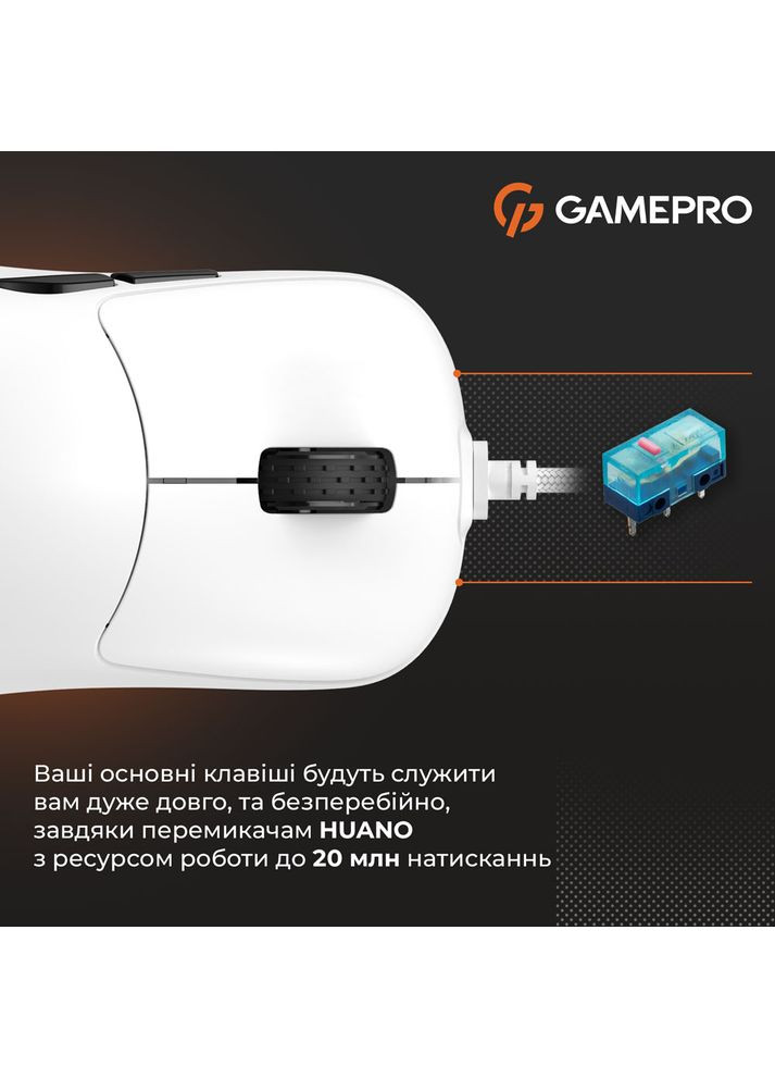 Миша GM690W White GAMEPRO (313931231)
