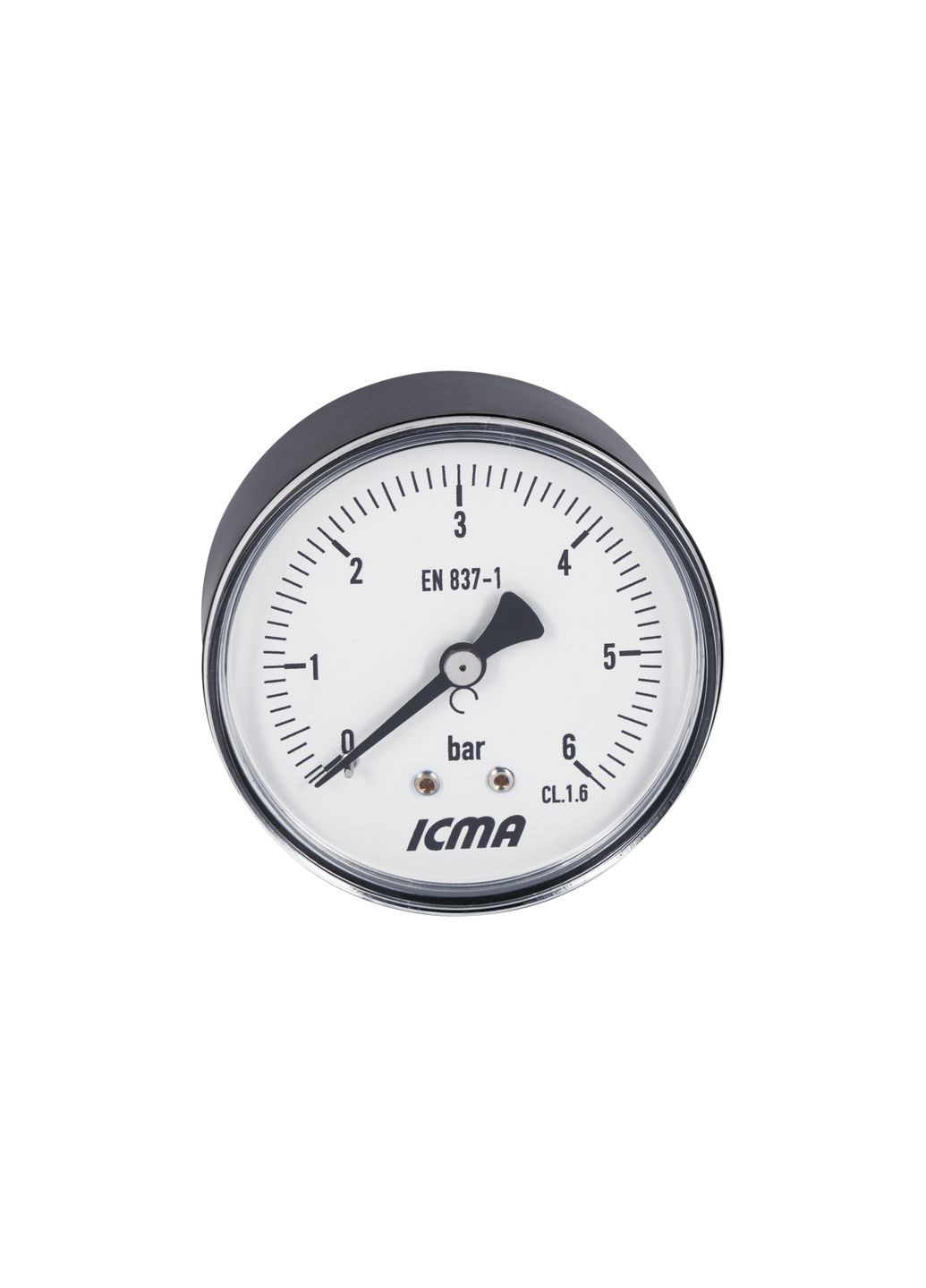 Манометр 1/4" 0-6 бар, заднє підключення №243 Icma 91243AB06 (341326864)
