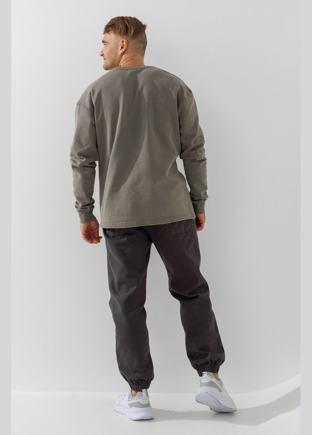 Хакі світшот з принтом чоловічий -34 shop (2000990785688) Demos (315994661)