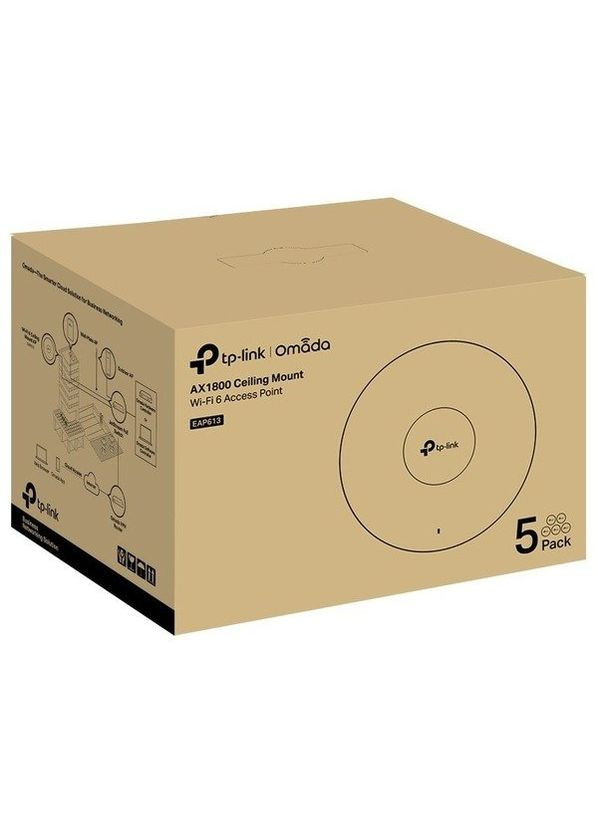 Точка доступу EAP613 AX1800 (5-PACK) TP-Link (360412739)