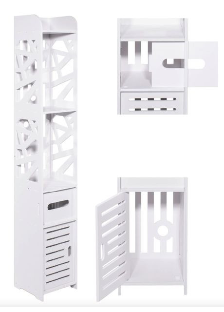Пенал-шкаф Cubic для ванны 120см напольный Leobert (304402106)