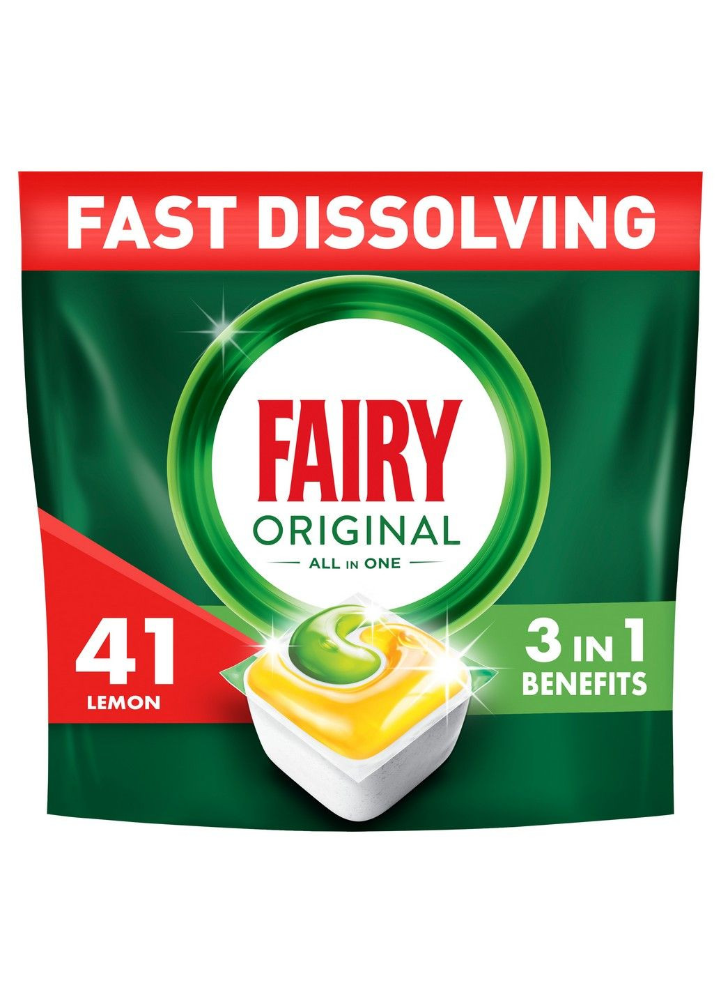 Капсулы для посудомоечных машин Original Все-в-1 41 шт Fairy (304485203)