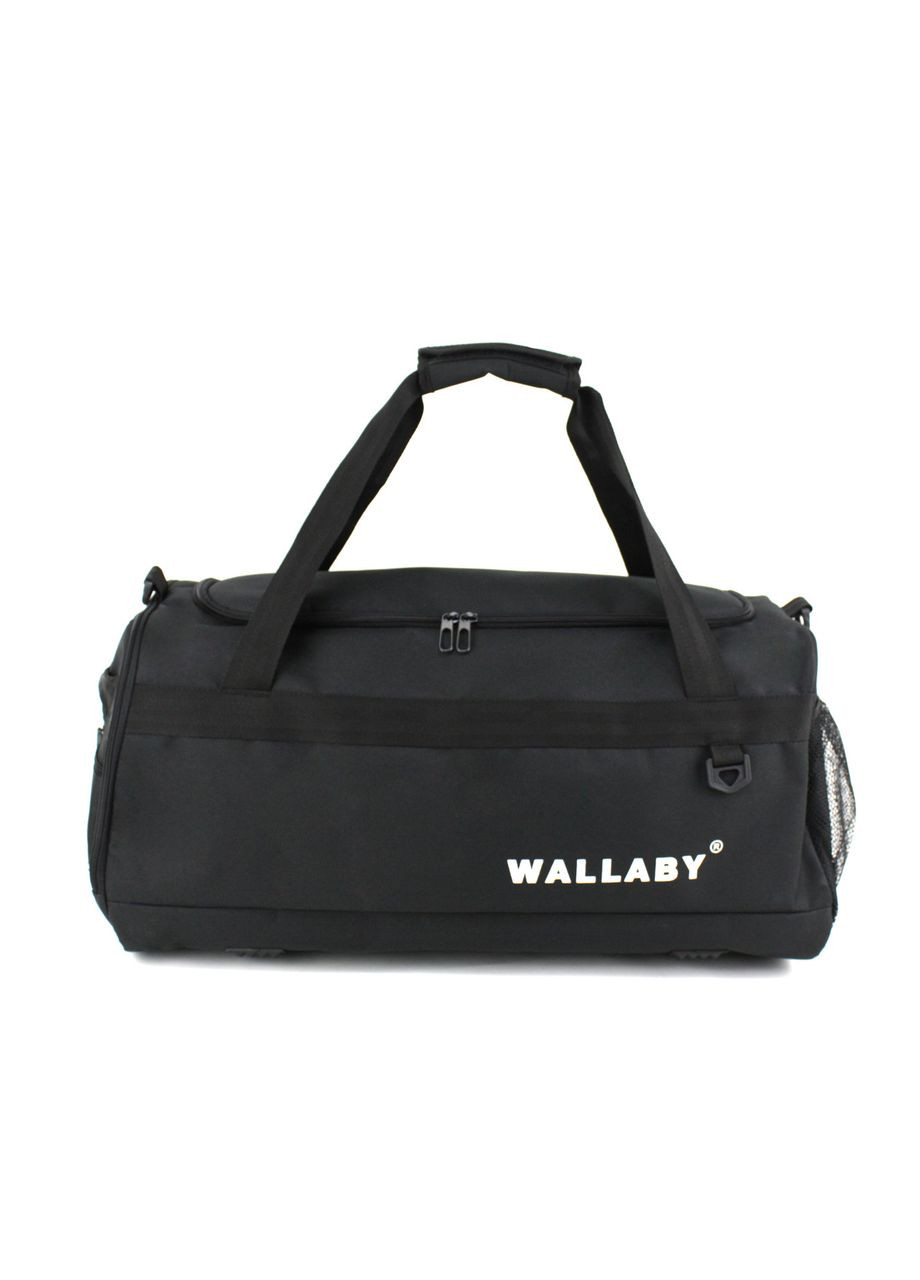 Большая спортивная сумка с карманом для обуви 3060 черная Wallaby (301221366)