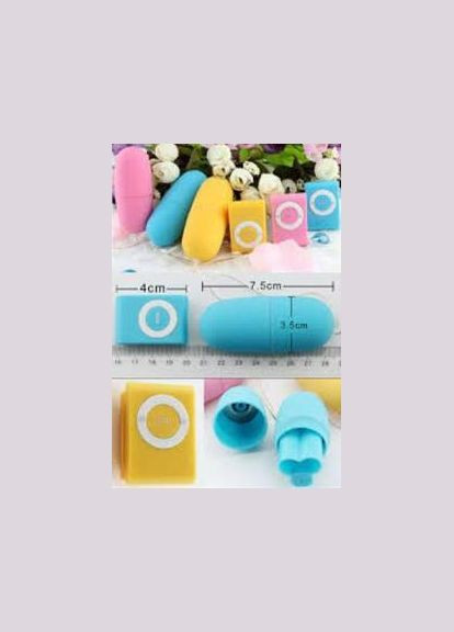 Жовте віброяйце з вагінальним водним лубрикантом без запаху та пультом керування No Brand (340914680)