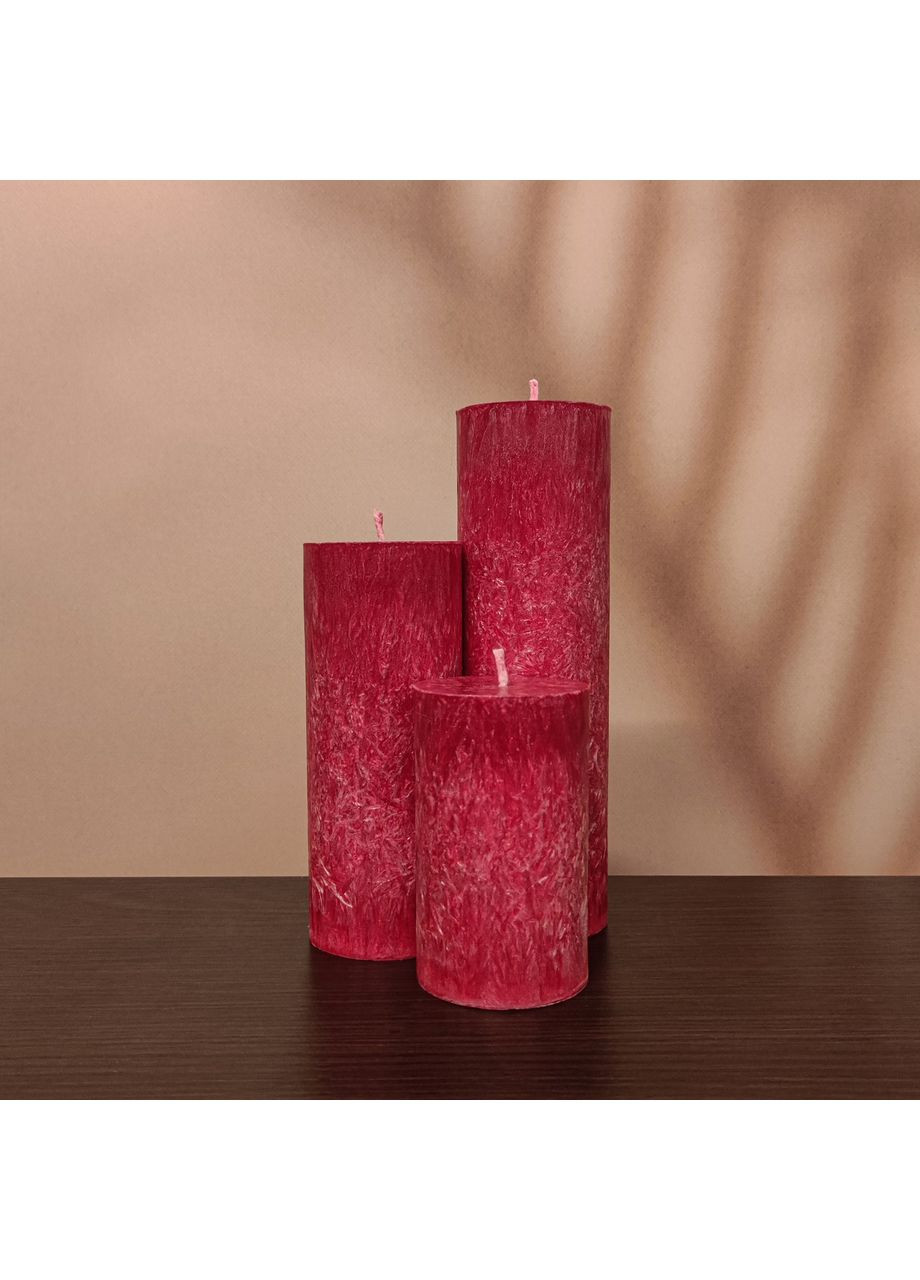 Червоні свічки з пальмового воску Liliya Flowers (366026755)