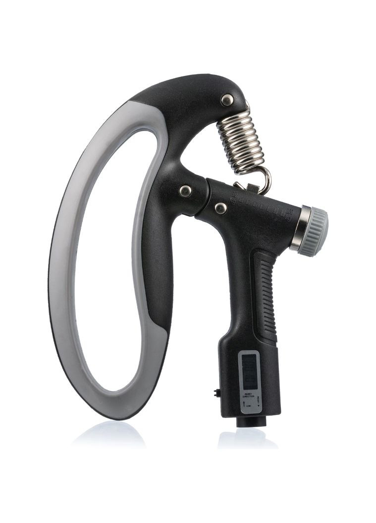 Эспандер регулируемый 10-100кг с счетчиком серо-черный Gymtek (301865825)