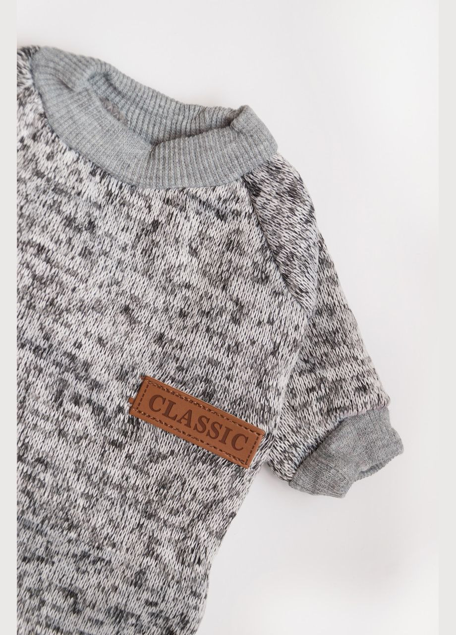 Джемпер для котов и кошек Pet Style "Classic" Серый XS No Brand - (323235351)
