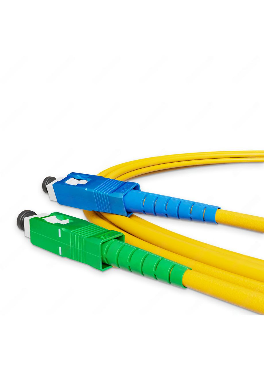 Патч-корд оптический SC/UPC-SC/APC Желтый LSZH, Singlemode G.652.D (SM), Simplex, 3мм - 1 м NanoConnect (299337770)