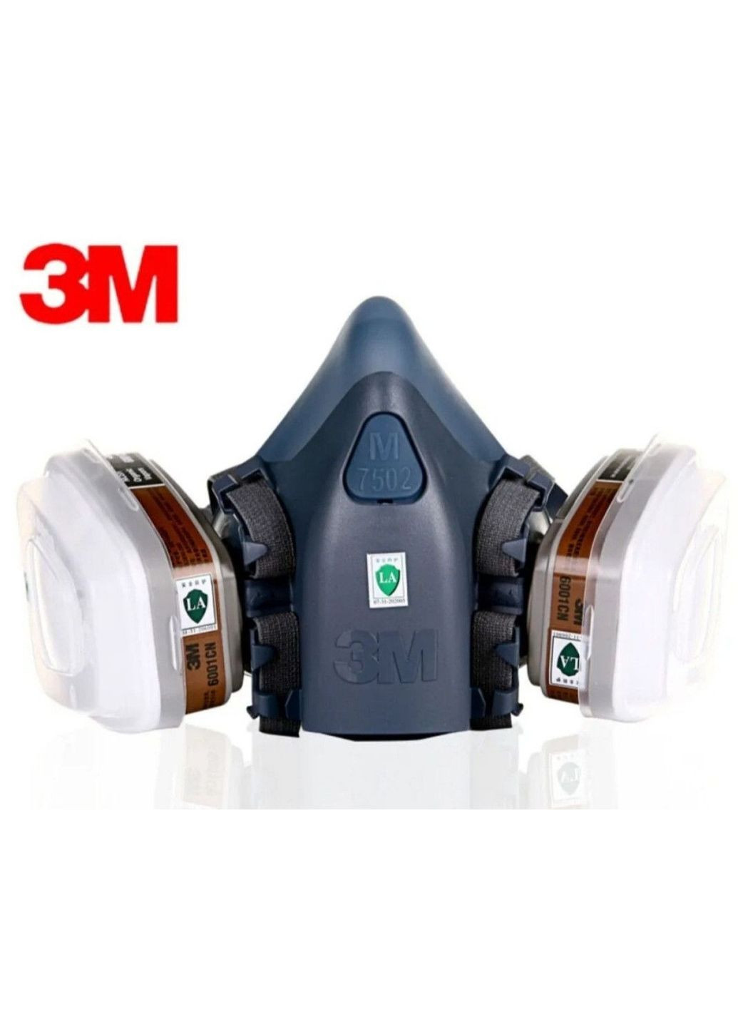 Защитная полумаска респиратор 3M 7502 с фильтрами 3М (326065837)