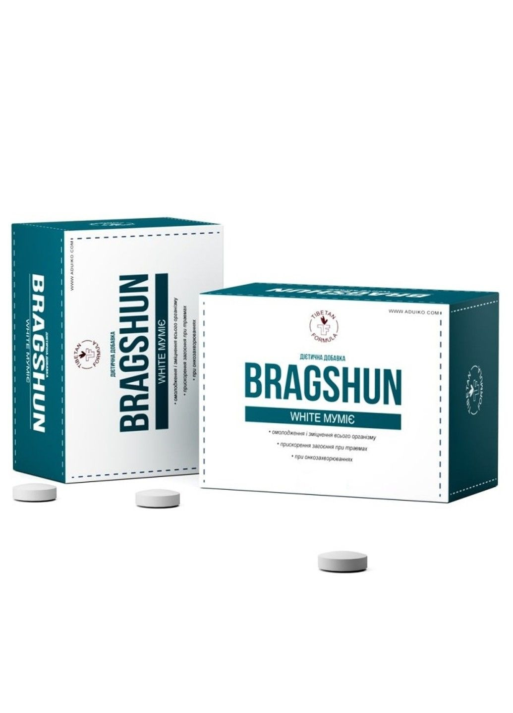 Дієтична добавка біле муміє BragShun White муміє омолодження зміцнення загоєння 60 таб Тибетська формула Tibetan Formula (316608425)