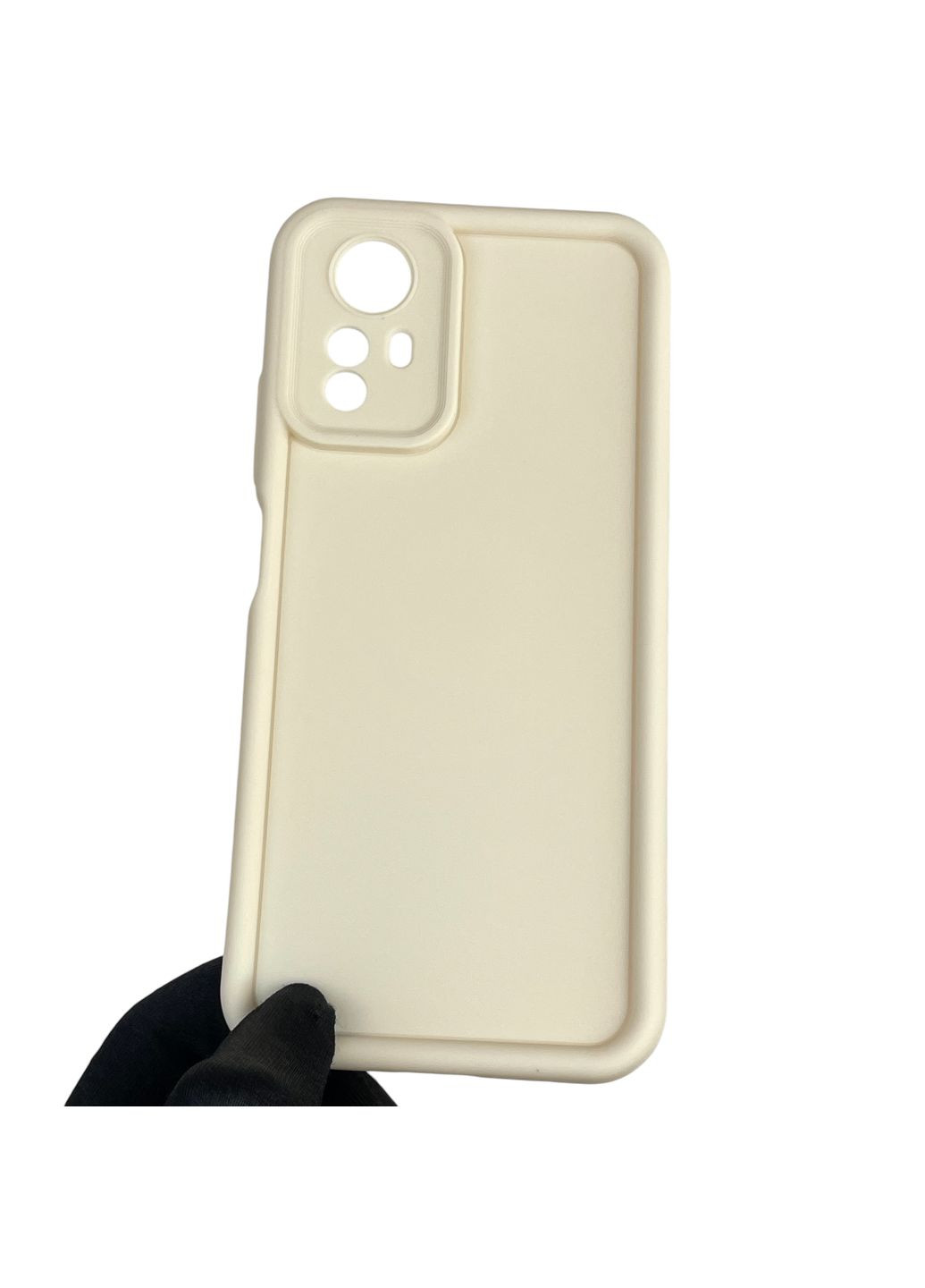 Чехол силиконовый Soft Touch для Redmi Note 12s 4G молочный (Полная защита камеры) Xiaomi (366390588)