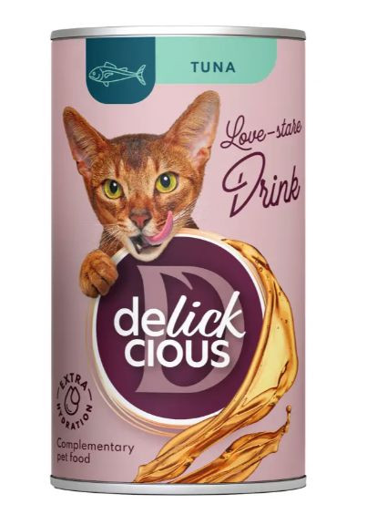 Влажный корм для котов Напиток с тунцом 140 г D6251203 Delickcious (328450967)