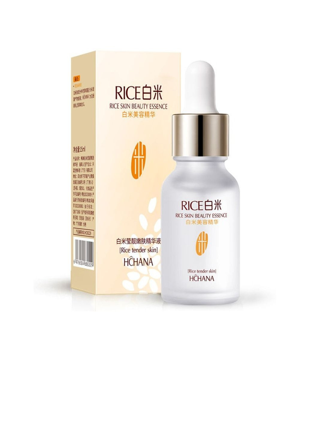 Освітлююча сироватка для обличчя Rice Beauty Skin Essence з екстрактом білого рису 15 мл Hchana (297003478)