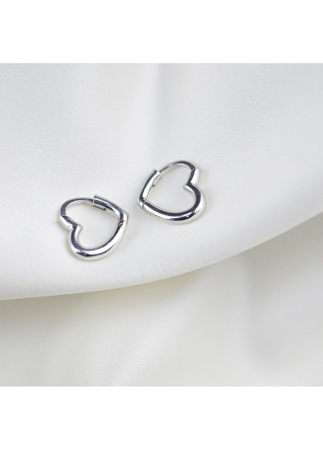 Срібні сережки Два серця UMAX (290049609)
