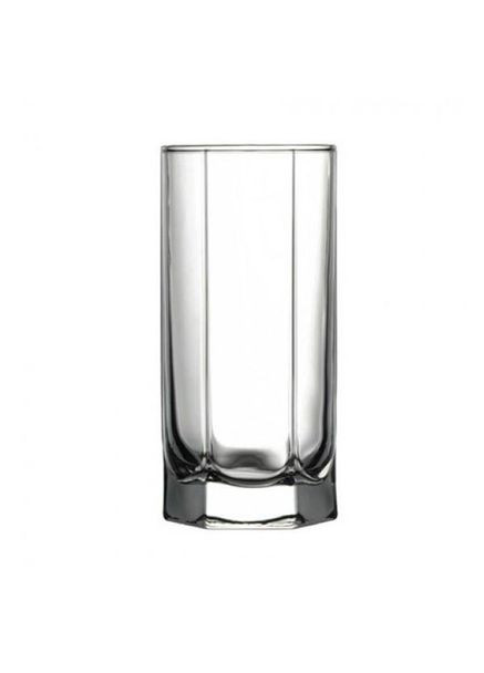 Набор 6 высоких стаканов стеклянные 440мл для напитков и коктейлей с имитацией граней Pasabahce (368978201)