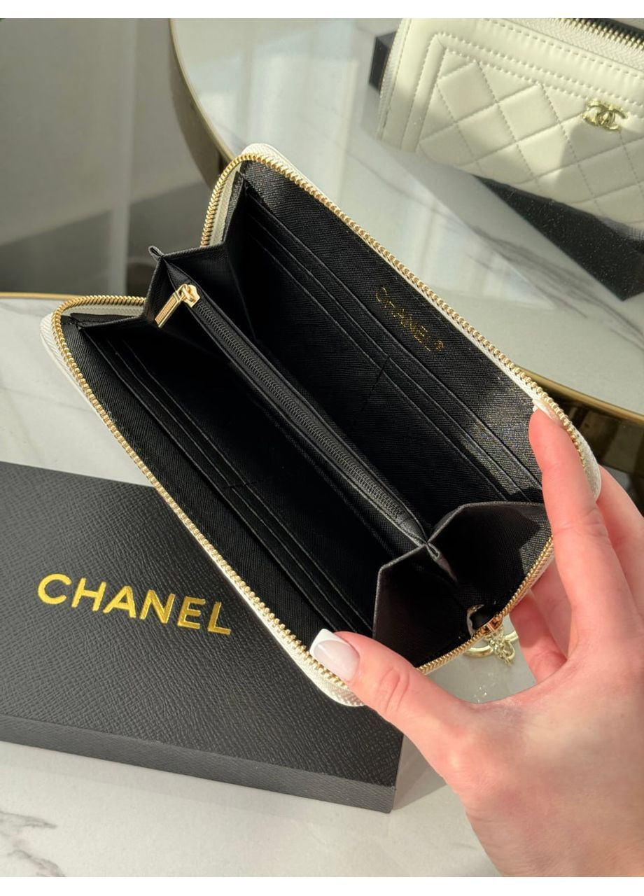 Кошелек Chanel большой бежевый No Brand (366528172)