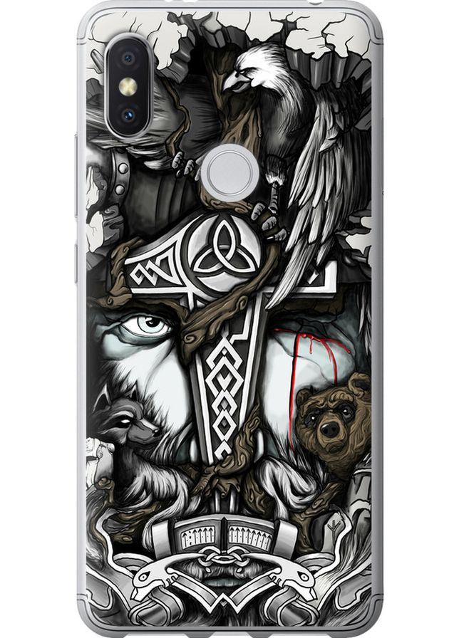2D пластиковий чохол 'Тату Вікінг' для Endorphone Xiaomi Redmi S2 (257793801)
