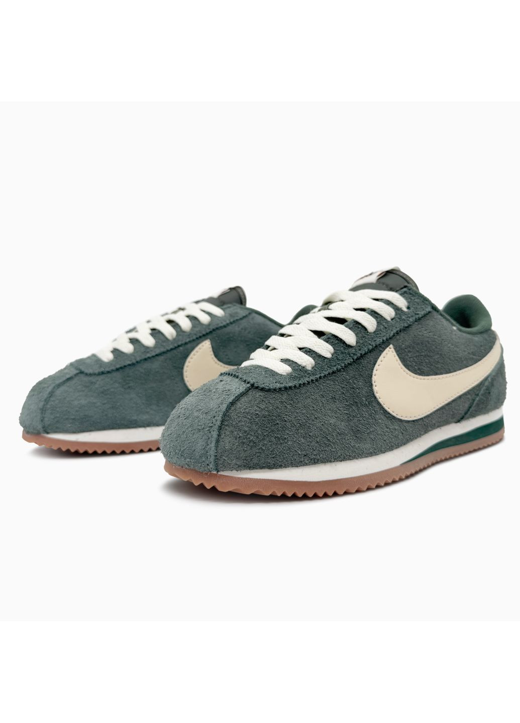 КРОССОВКИ ЖЕНСКИЕ NIKE CORTEZ VINTAGE GREEN НАЙК КОРТЕЗ No Brand серые демисезоны (368857879)