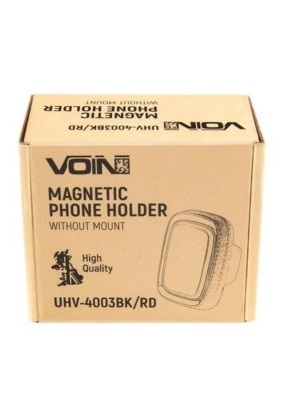 Держатель мобильного телефона UHV-4003BK/RD магнитный, без кронштейна VOIN (362606974)