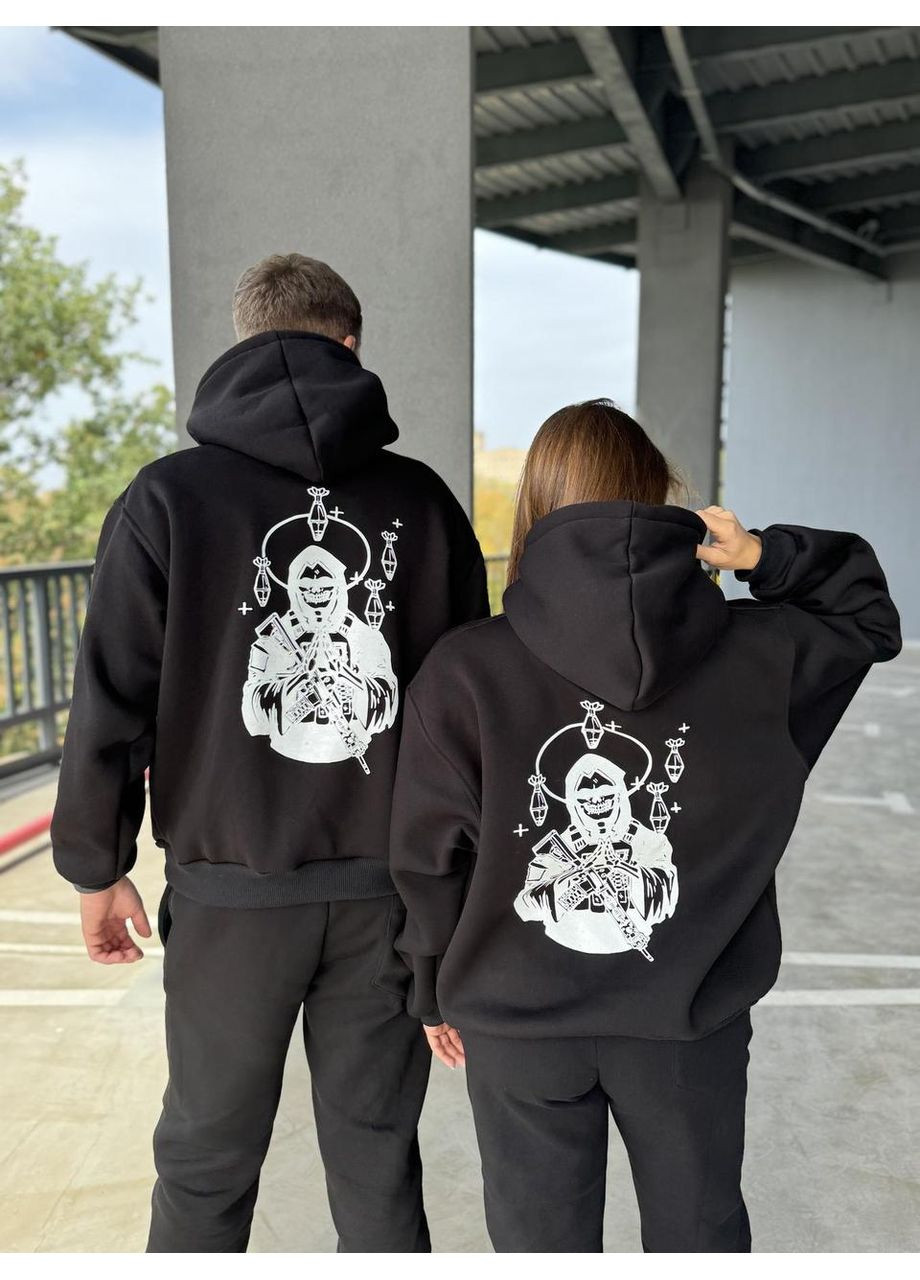 Худі мілітарі без флісу, унісекс, колір чорний, розміри XXL No Brand (370218019)