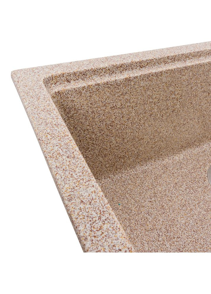 Гранітна мийка для кухні NIKA 7545 матова Карамель Valeso (358059434)