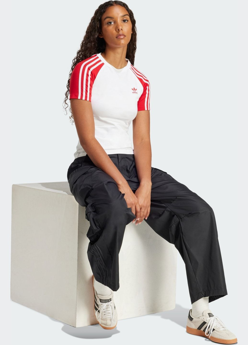 Футболка Adicolor 3-Stripes Raglan Slim adidas - (371331056)