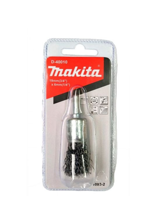 Чашкова дротяна щітка D-40010 (19 мм, 6 мм) вузька для грубої очистки (30736) Makita (295042360)