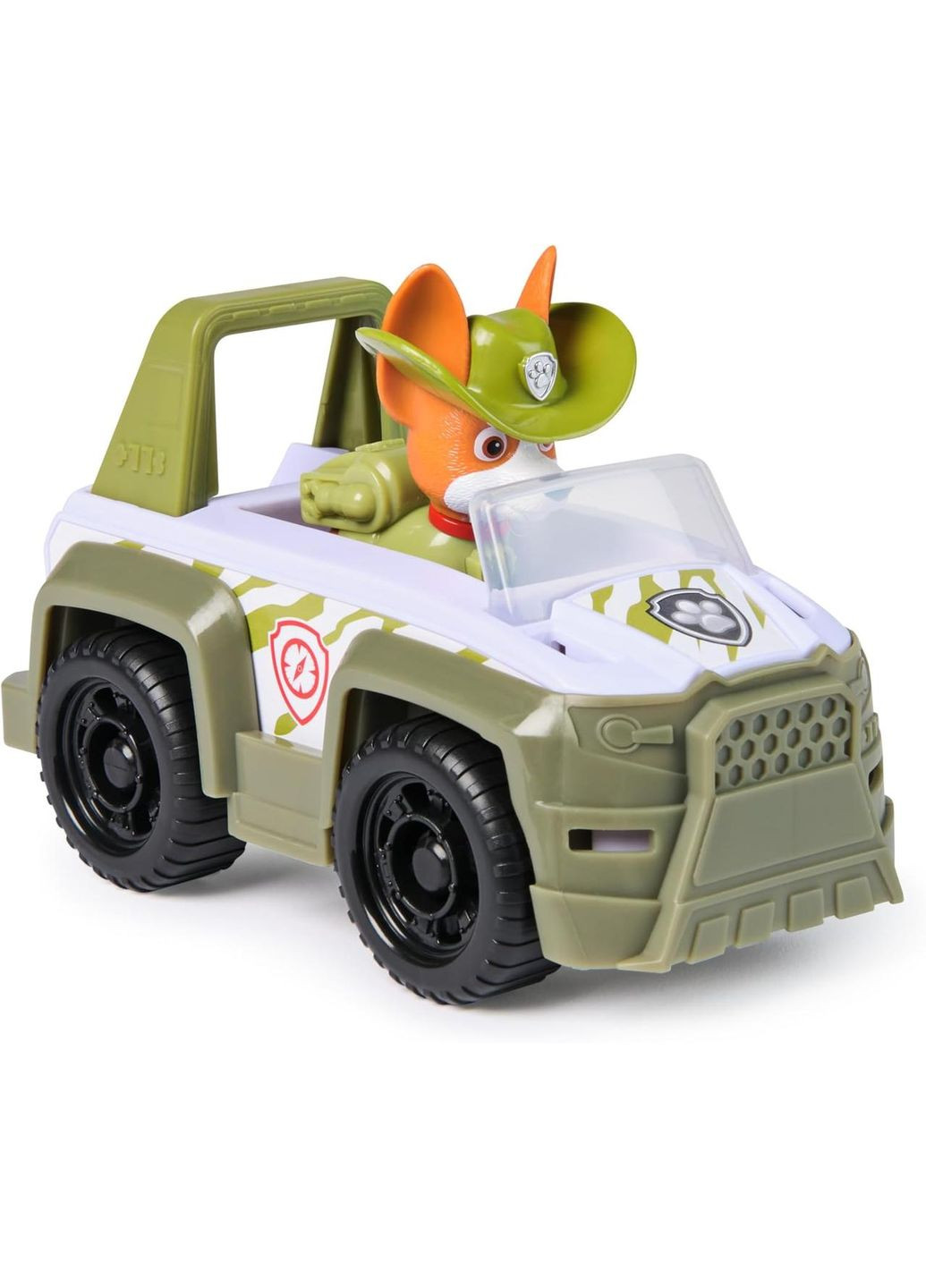 Щенячий патруль Спасательный джип и фигурка Трекер Paw Patrol Tracker's Jungle Cruiser Vehicle with Collectible Figure Spin Master (365251569)