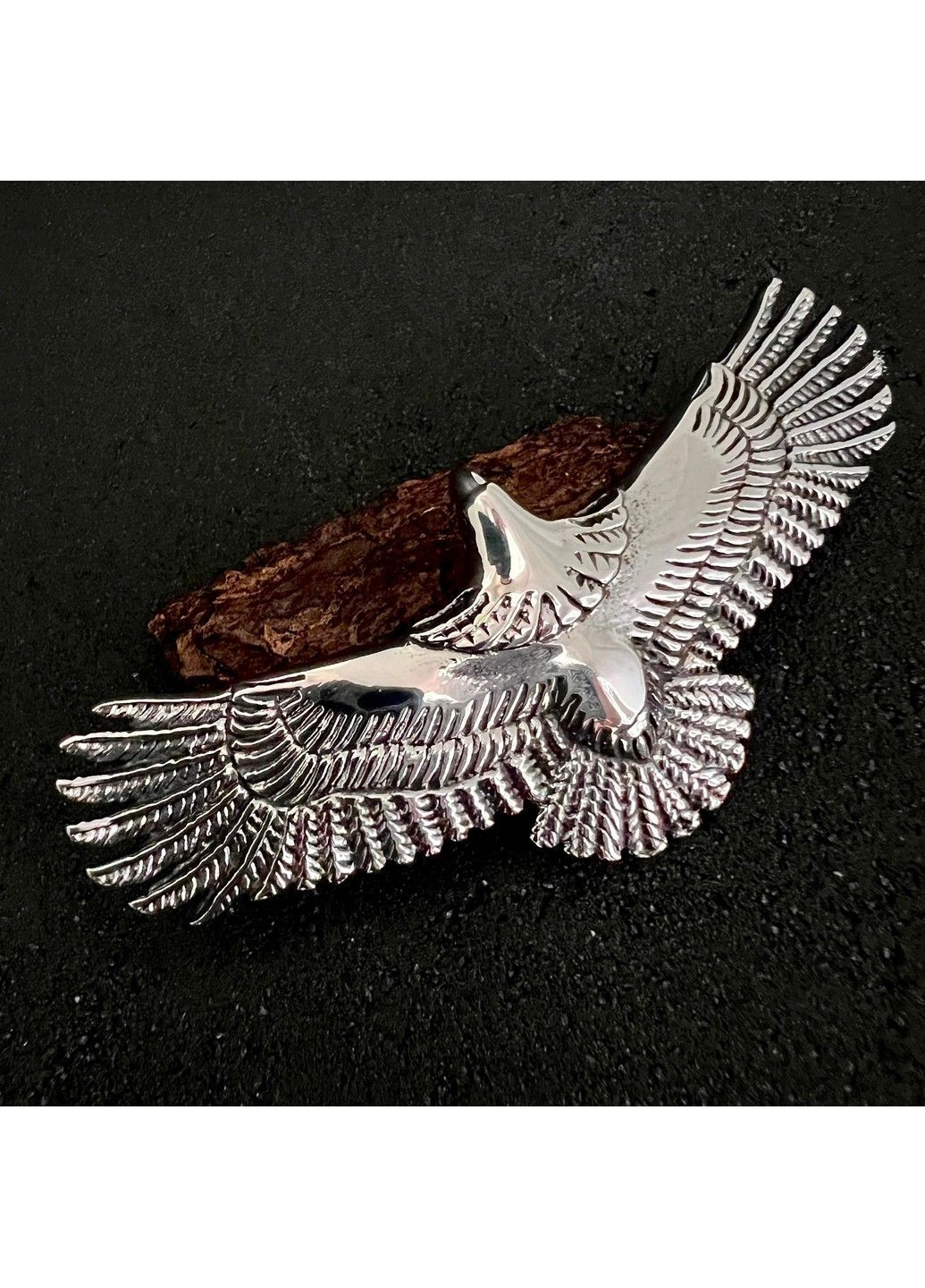 Готичний панк кулон орел з нержавіючої медичної сталі PS-019 No Brand (299340120)