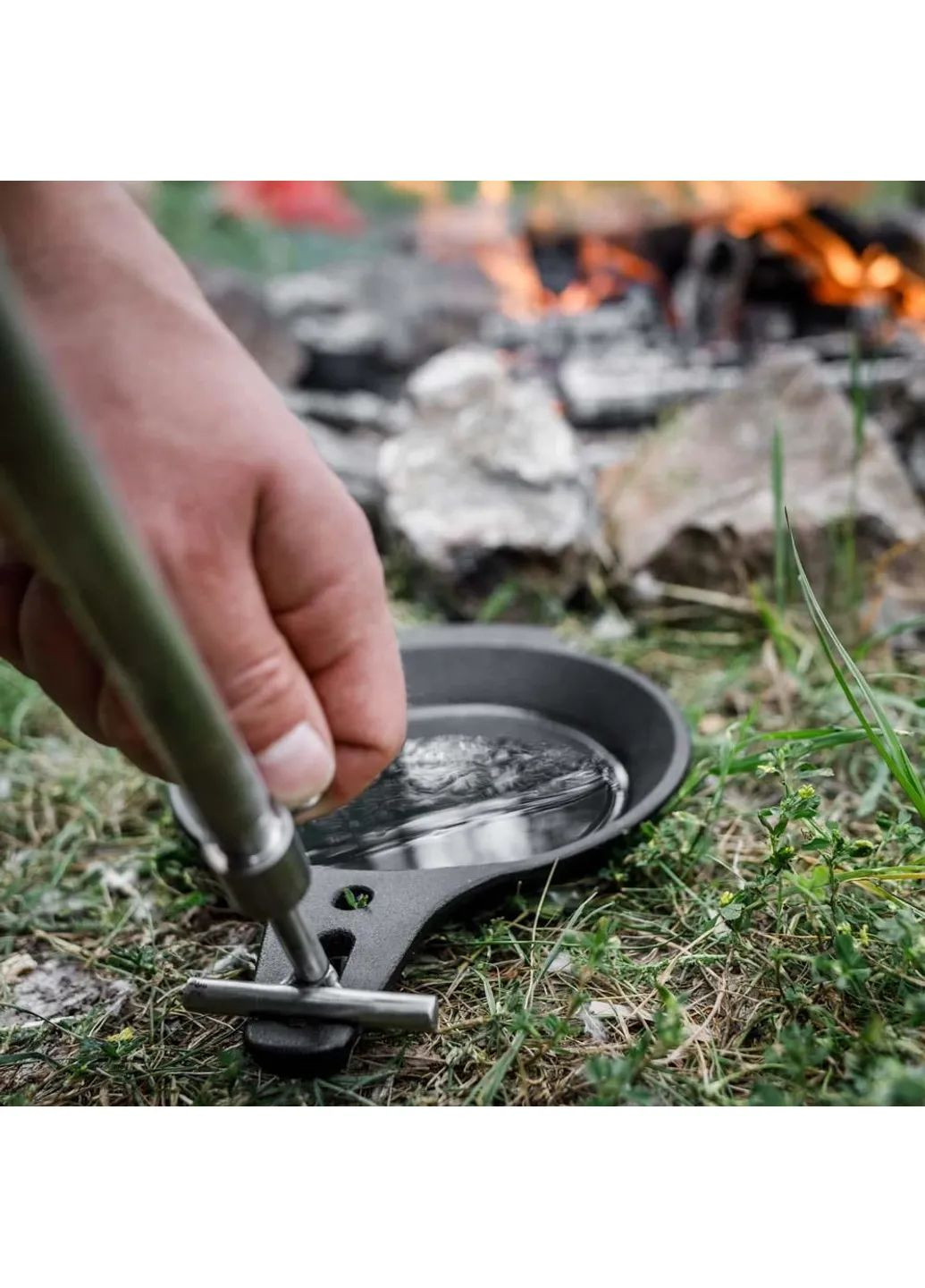 Сковорода чугунная для костра Cast-Iron Campfire Pan Petromax (370269289)