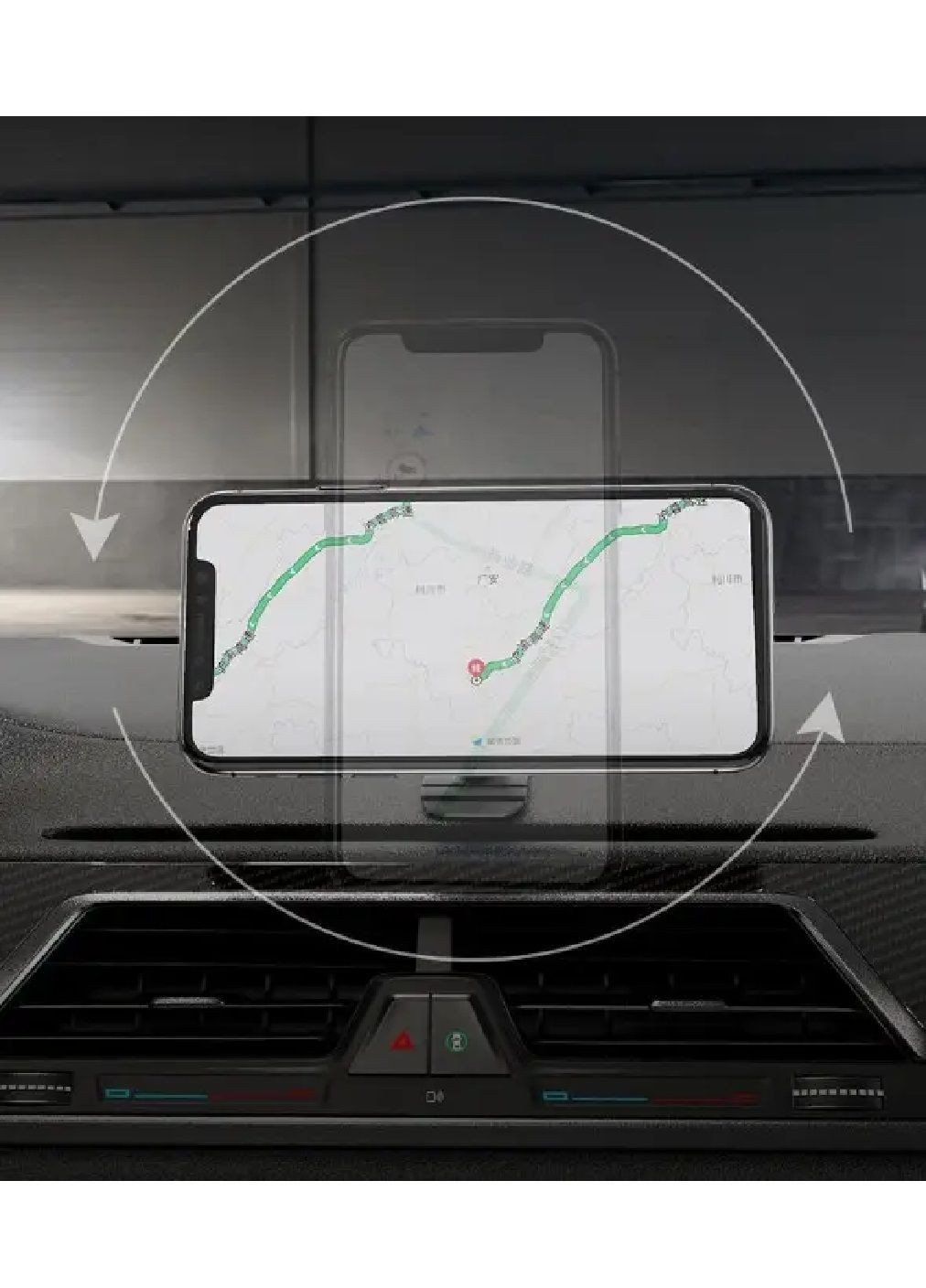Тримач магнітний для телефона в автомобіль із кріпленням на торпедо регулюванням кута нахилу до 90° (478996-Prob) Unbranded (315386742)