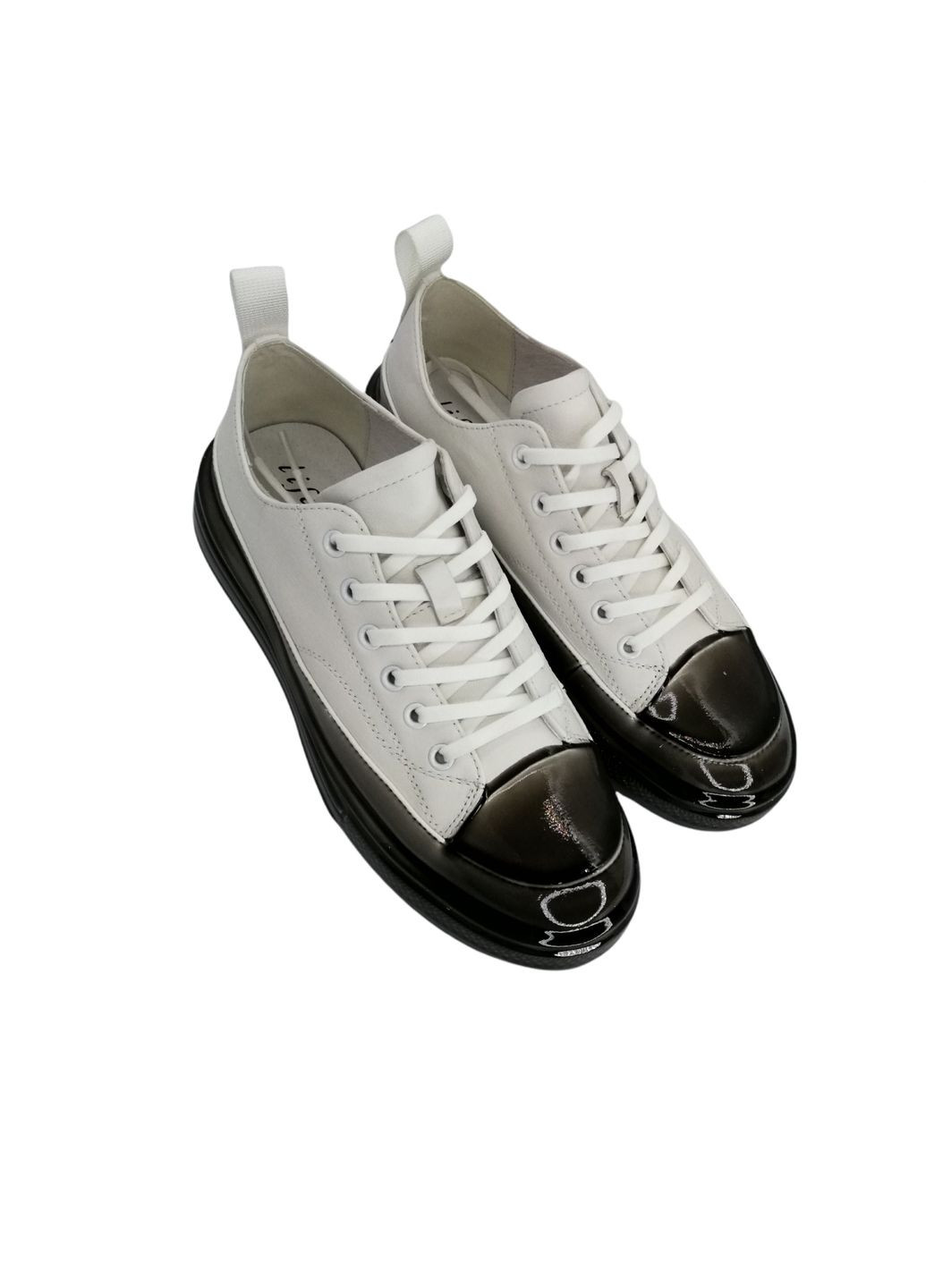 Белые кеды (р) кожа 0-2-2-m-20-273-01 Lifexpert