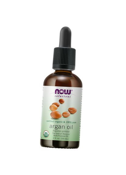 Аргановое масло для кожи и волос, Argan Oil Organic, 59мл (43128006) Now Foods (324431762)