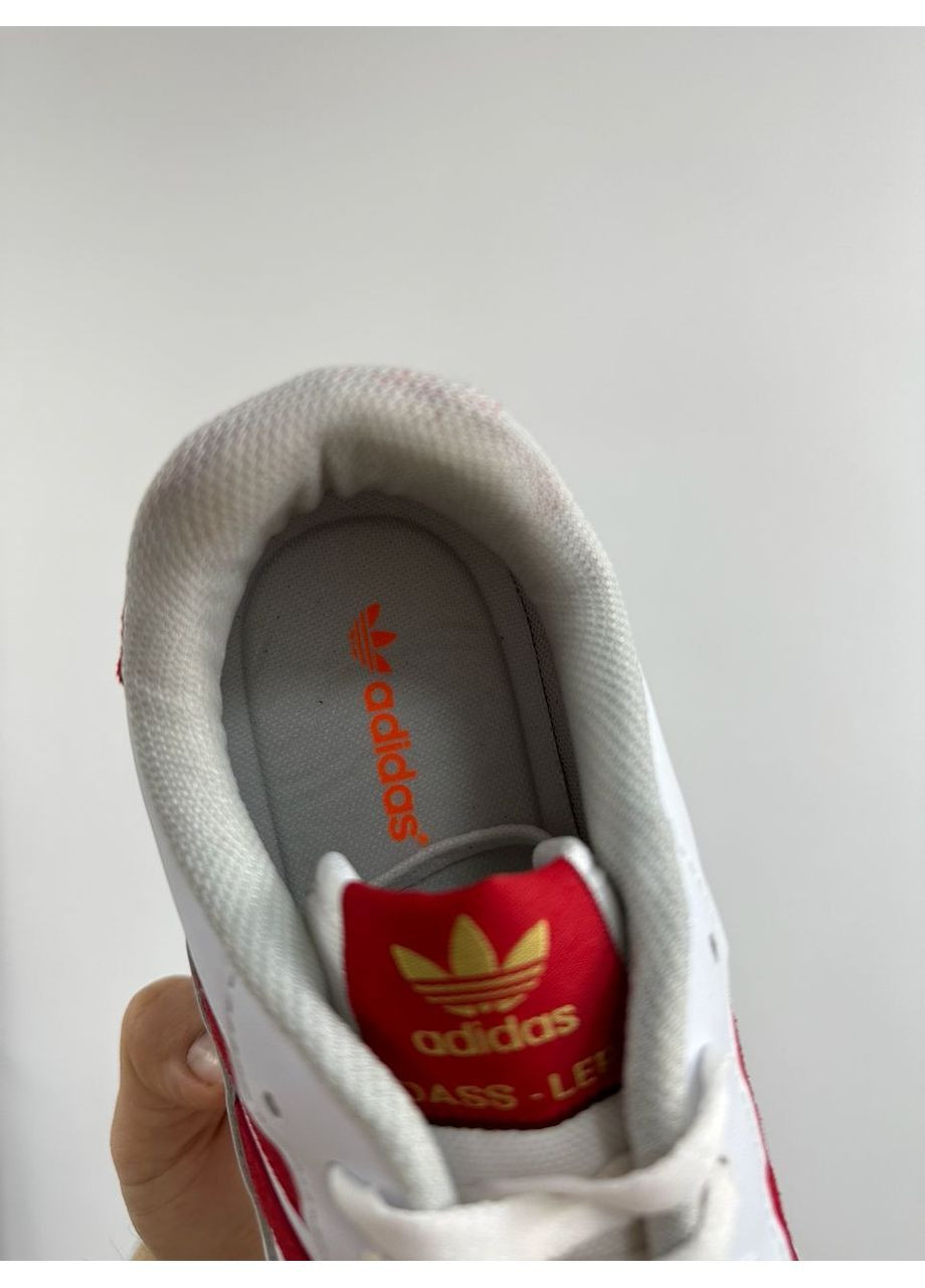 Белые демисезонные кроссовки мужские adidas No Brand Adi-Dassler White/Red
